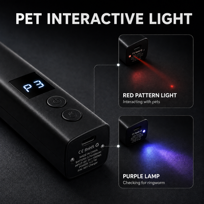 Pet Nail Grinder Pro™ 4-Speed Low Vibration Electric Pet Nail Grinder with LED Light