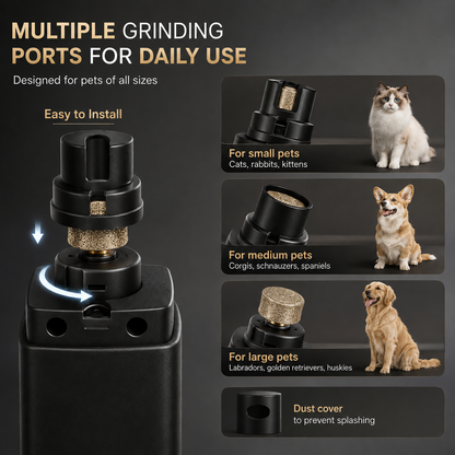 Pet Nail Grinder Pro™ 4-Speed Low Vibration Electric Pet Nail Grinder with LED Light