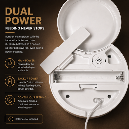 SmartVision Feeder™ 4L Smart Pet Feeder with Wi-Fi, Automatic Feeding, Camera & Two-Way Audio
