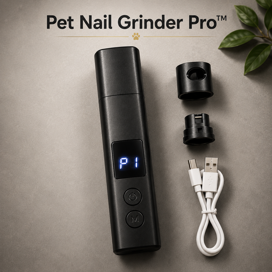 Pet Nail Grinder Pro™ 4-Speed Low Vibration Electric Pet Nail Grinder with LED Light