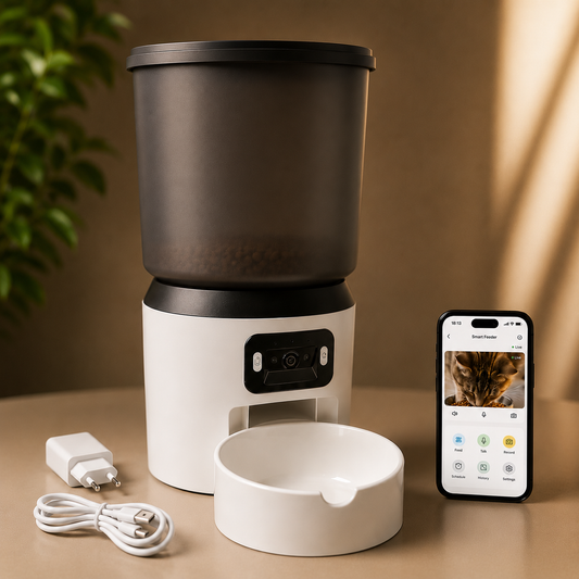 SmartVision Feeder™ 4L Smart Pet Feeder with Wi-Fi, Automatic Feeding, Camera & Two-Way Audio